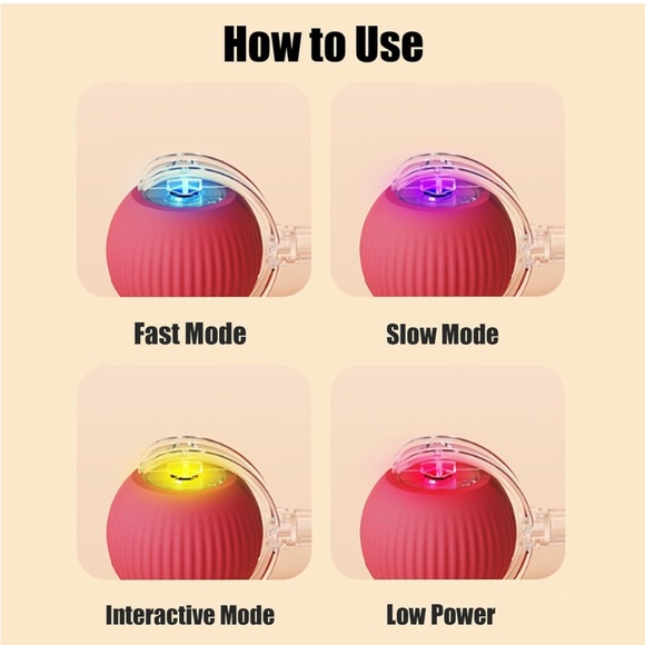 Interactive Dog Ball, Electric Dog or Cat Ball Toy - Picture 6 of 6